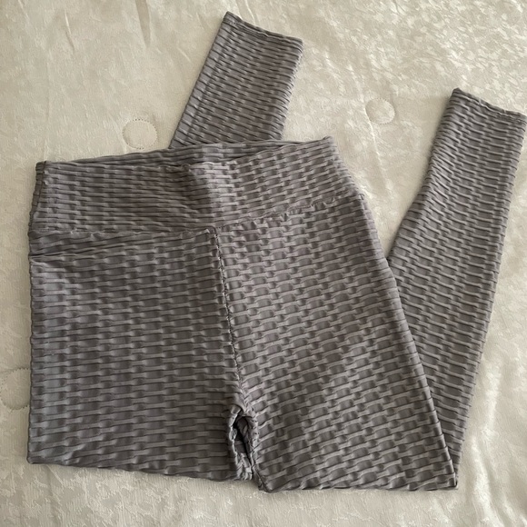 Textured high waist leggings - Picture 1 of 4